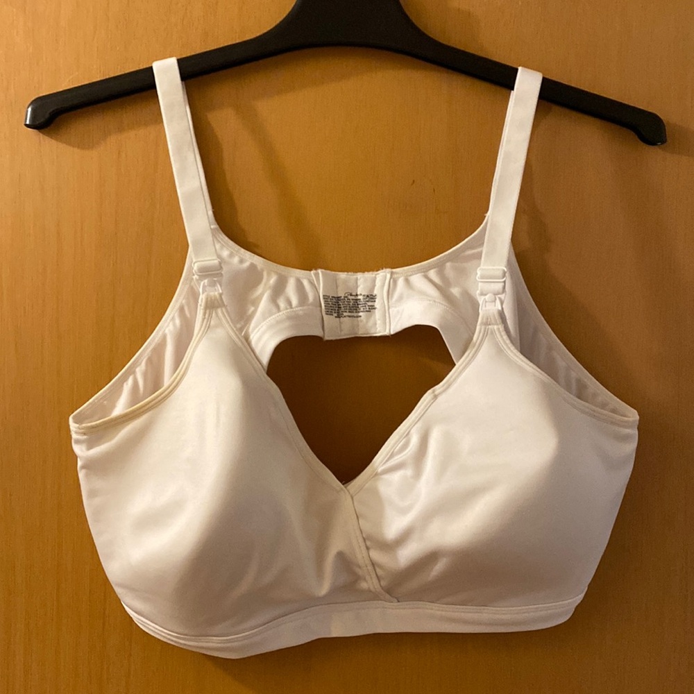 Playtex Maternity Stretchy Nursing Bra White Plus Size 3X 3XL